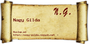Nagy Gilda névjegykártya